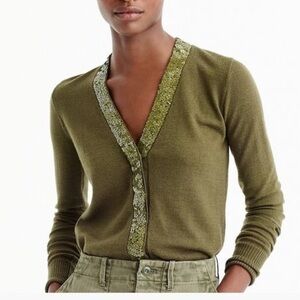 NWT J. Crew Harlow Cardigan Wool Sweater - S